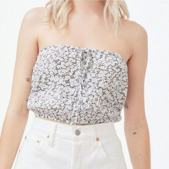 Volcom Bae Bae Doll Tube Top Sz M - Picture 1 of 12